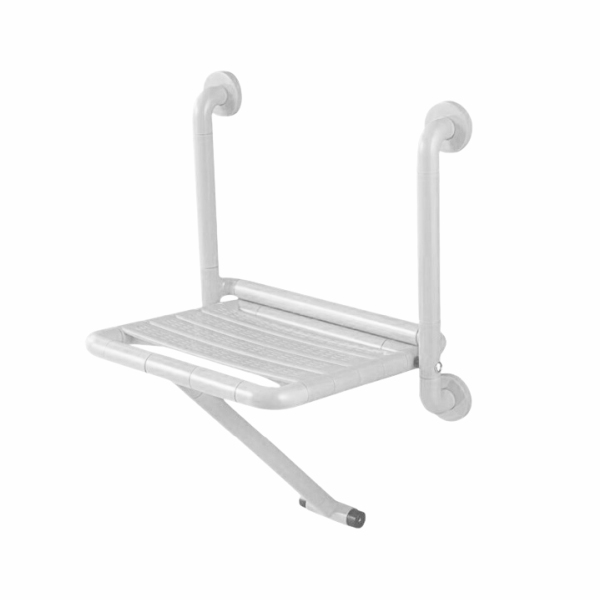 AER Shower Seat Grab Bar SFSS 1G W white finished ABS and SS201 material 40x44.6 cm