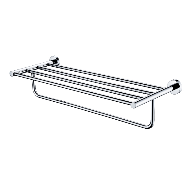AER ACS 01-16B C luxury stainless steel multi tier hotel towel rack close up