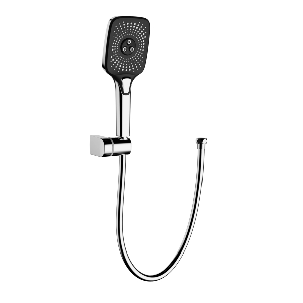 AER Chrome Hand Shower Set JSH 4 - 3C with black face plate