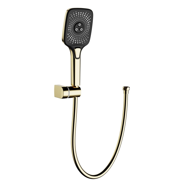 AER JSH 4 - 3PBG matte gold boutique luxury hand shower head layout