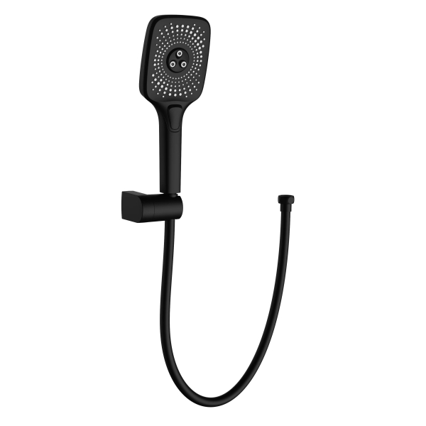 AER JSH 4 - 3PBL dark industrial luxury hand shower set with PVC hose