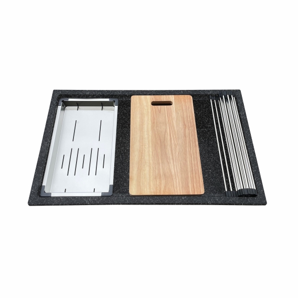 AER Athene Black Undermount Granite Kitchen Sink KS2 - 22AB