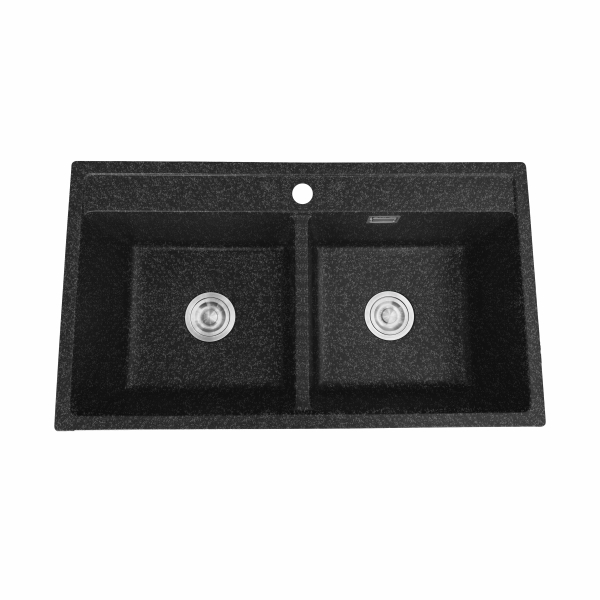 AER Double Bowl Top Mounted Granite Kitchen Sink KS2 - 23AB