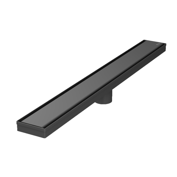 AER LFS 03 SS G grey stainless steel rectangular channel drain close up