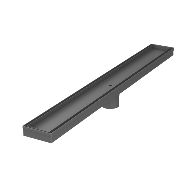 AER Linear Floor Strainer Matte Grey LFS 04 SS G 70 cm front profile
