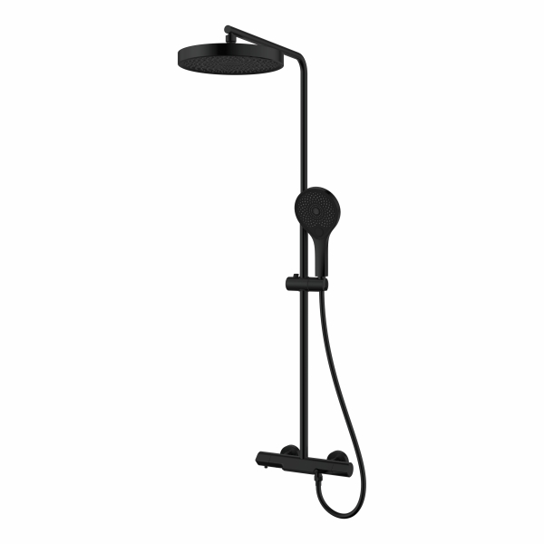 AER Mixer Bathtub Shower Column Set Matte Black MBS - 8 BL