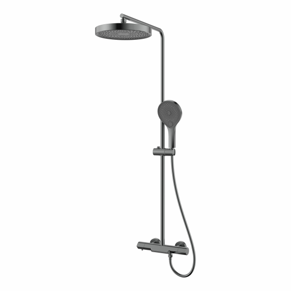 AER Mixer Bathtub Shower Column Set Gun Metal MBS - 8 GM