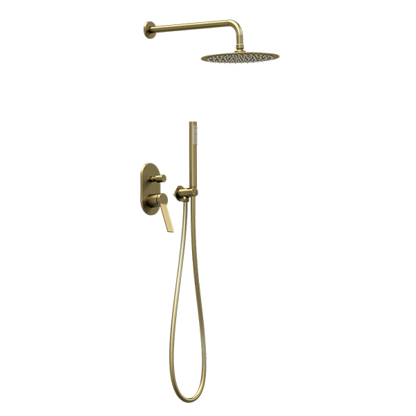 AER Mixer Concealed Faucet Shower Set Brushed Gold MSC 03 BG