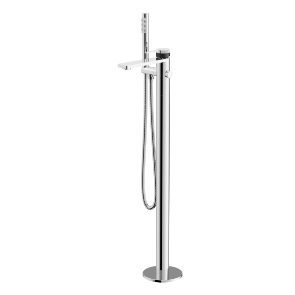 AER Chrome Floor Standing Bathtub Shower Set SAM - GP3 freestanding brass mixer tap and hand shower