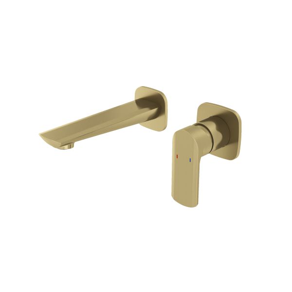 AER Brushed Gold Wall Mounted Mixer Basin Faucet SAM - MP4 BG premium brass mixer tap