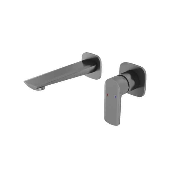 AER Gun Metal Wall Mounted Mixer Basin Faucet SAM - MP4 GM premium brass mixer tap
