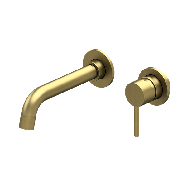 AER Brushed Gold Wall Mounted Mixer Basin Faucet SAV - MP1 BG premium brass mixer tap