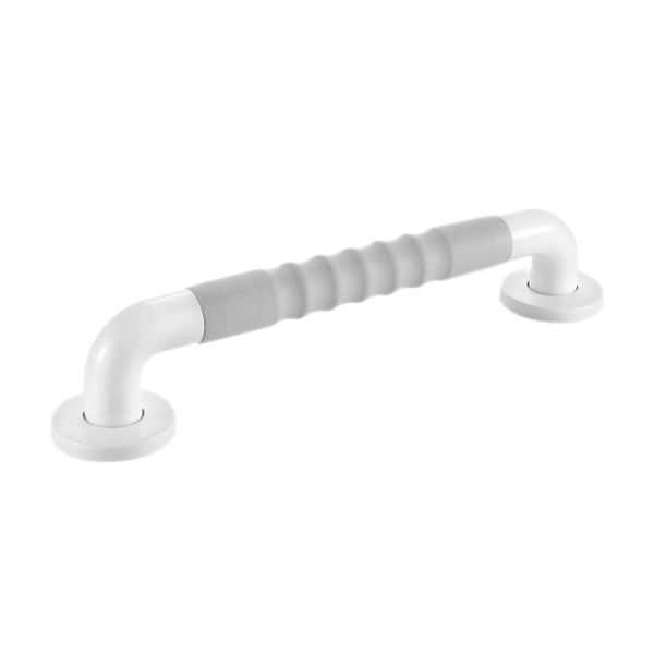 AER Handrail Grab Bar SFGB 1F WG 35 cm White Finished TPE Grey Grip