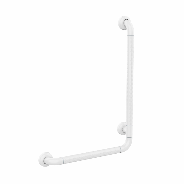 AER Shower Grab Bar SFSG 1A W L-Shape White Finished