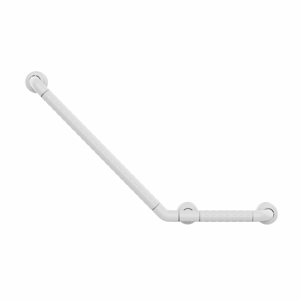AER Shower Grab Bar with Shelf SFSG 1E W White Finished