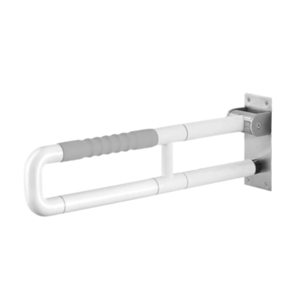 AER Toilet Grab Bar SFTG 1G WG White Finished TPE Grey Grip
