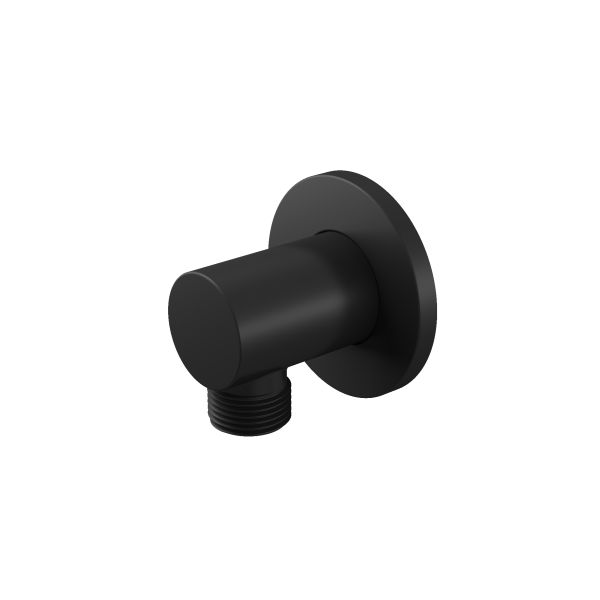 AER SPH 02 BL premium brass wall connector elegant matte black finish