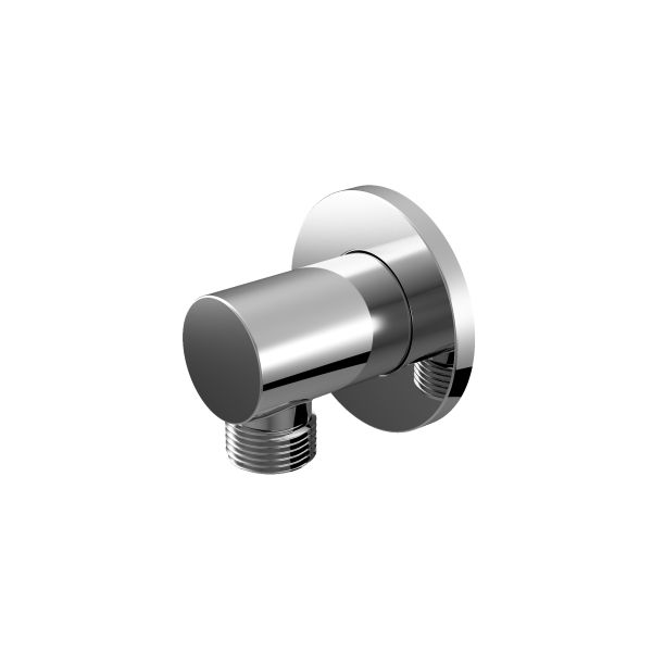 AER SPH 02 premium brass solid wall connector chrome finish