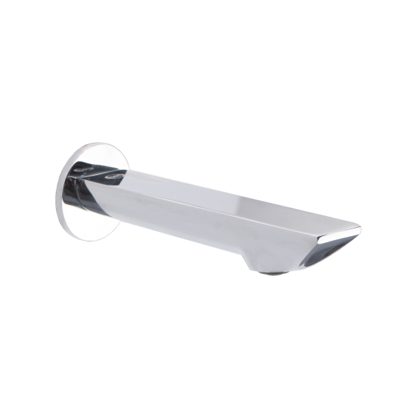 AER SPX 01 C luxury mirror chrome brass bathtub tap spout close up