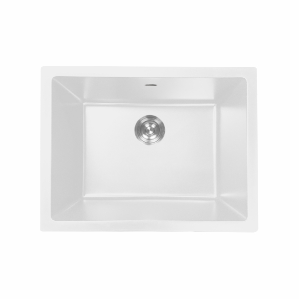 AER Silky White Undermount Granite Kitchen Sink KS1 - 27 SW