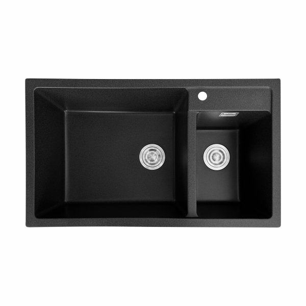 AER Black Top Mounted Granite Kitchen Sink KS2 - 21TB