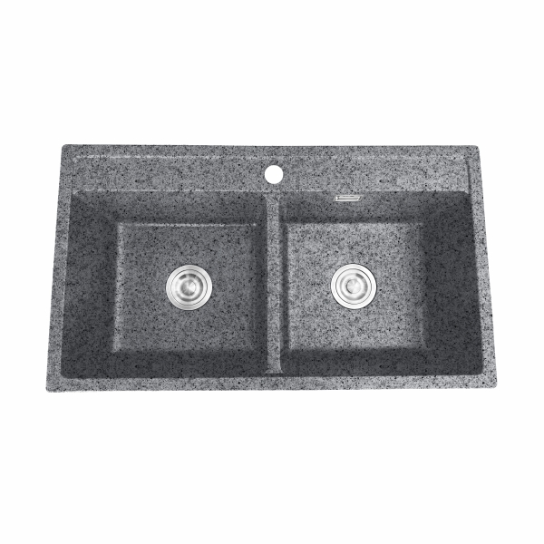 AER Athene Grey Top Mounted Granite Kitchen Sink KS2 - 23AG
