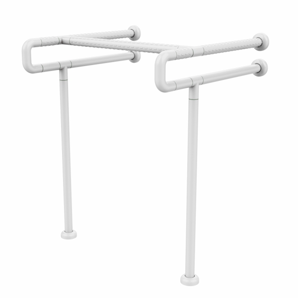 AER White High-Profile Wash Basin Safety Grab Bar SFWG 1D W